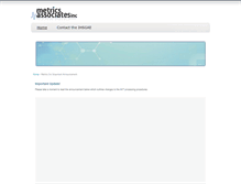 Tablet Screenshot of metricsinc.org
